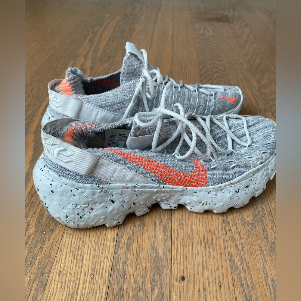 Nike Space Hippie Gray and Orange Women's Sneakers